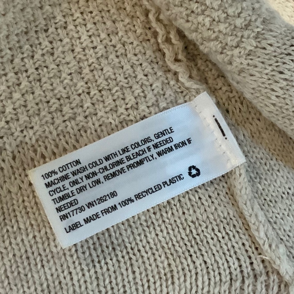 Universal Thread Light Beige Cotton Duster Sz M W… - image 5